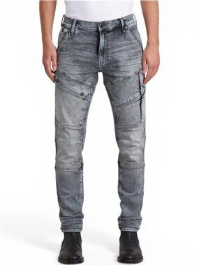 G-Star Airblaze 3D Jeans Size 32x30 Skinny Leg Charcoal Gray Denim Stash Pockets